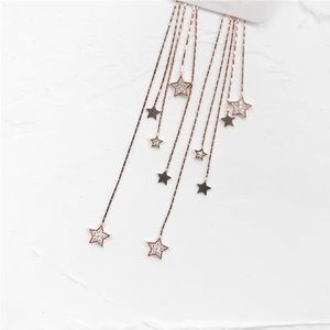 Earring!  Star long earrings